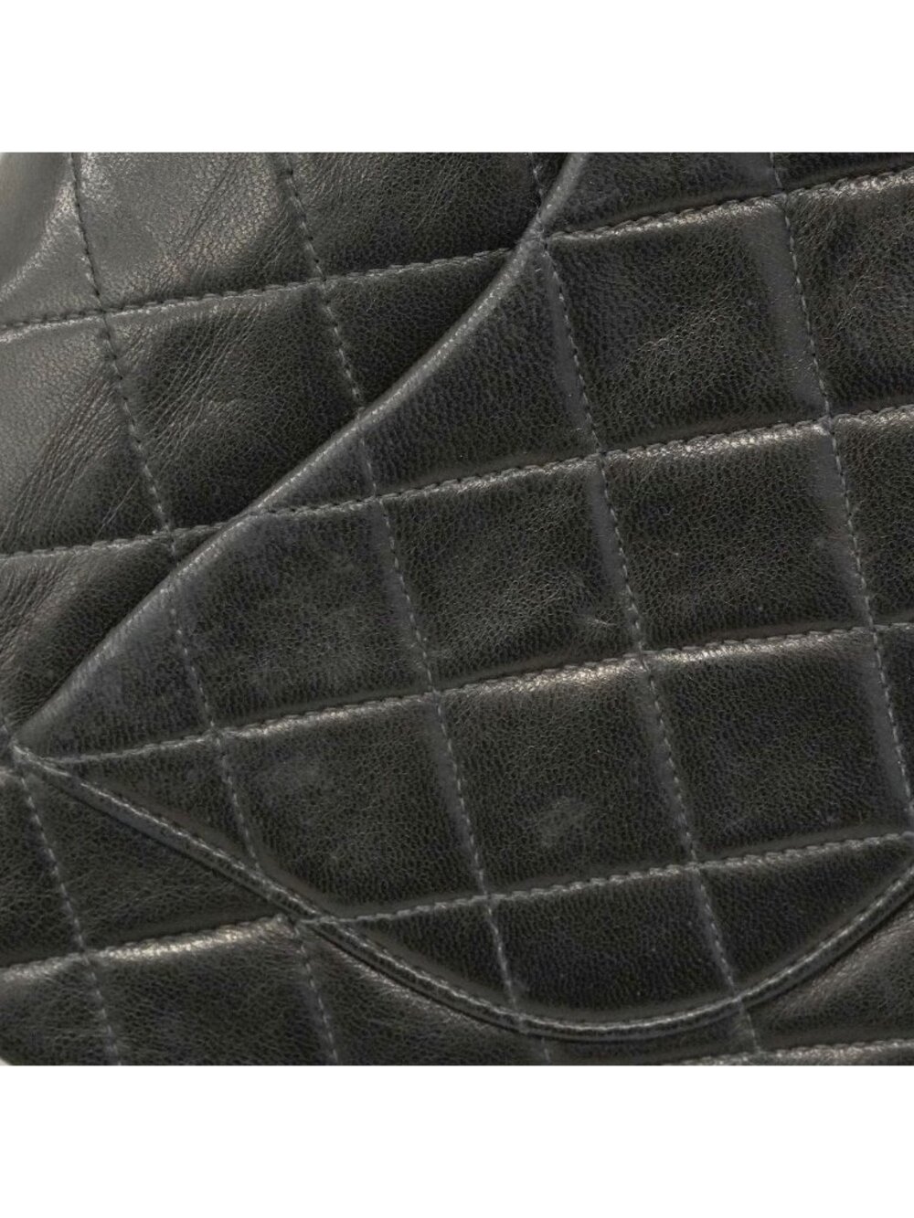 Chanel Shoulder Bag Quilted Lambskin Black Gold - Picture 11 of 13